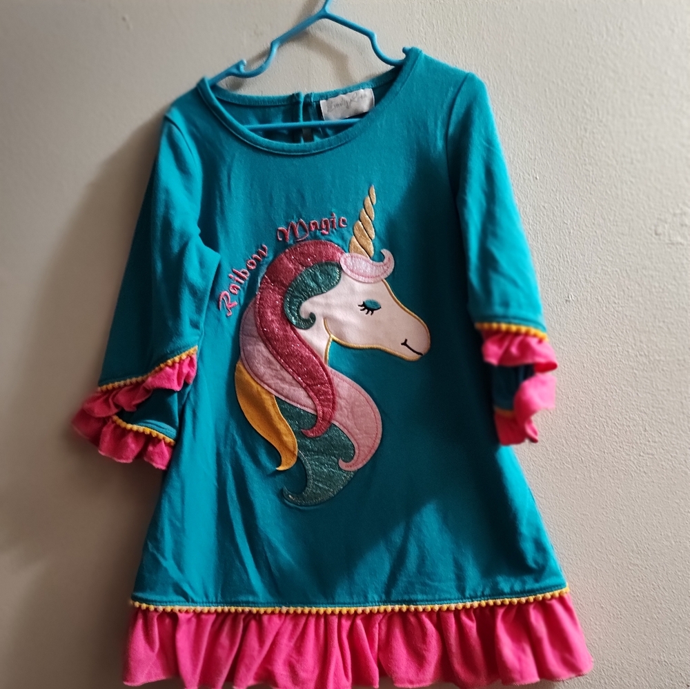 Simply Noelle Blue and Pink Coverup Shirt